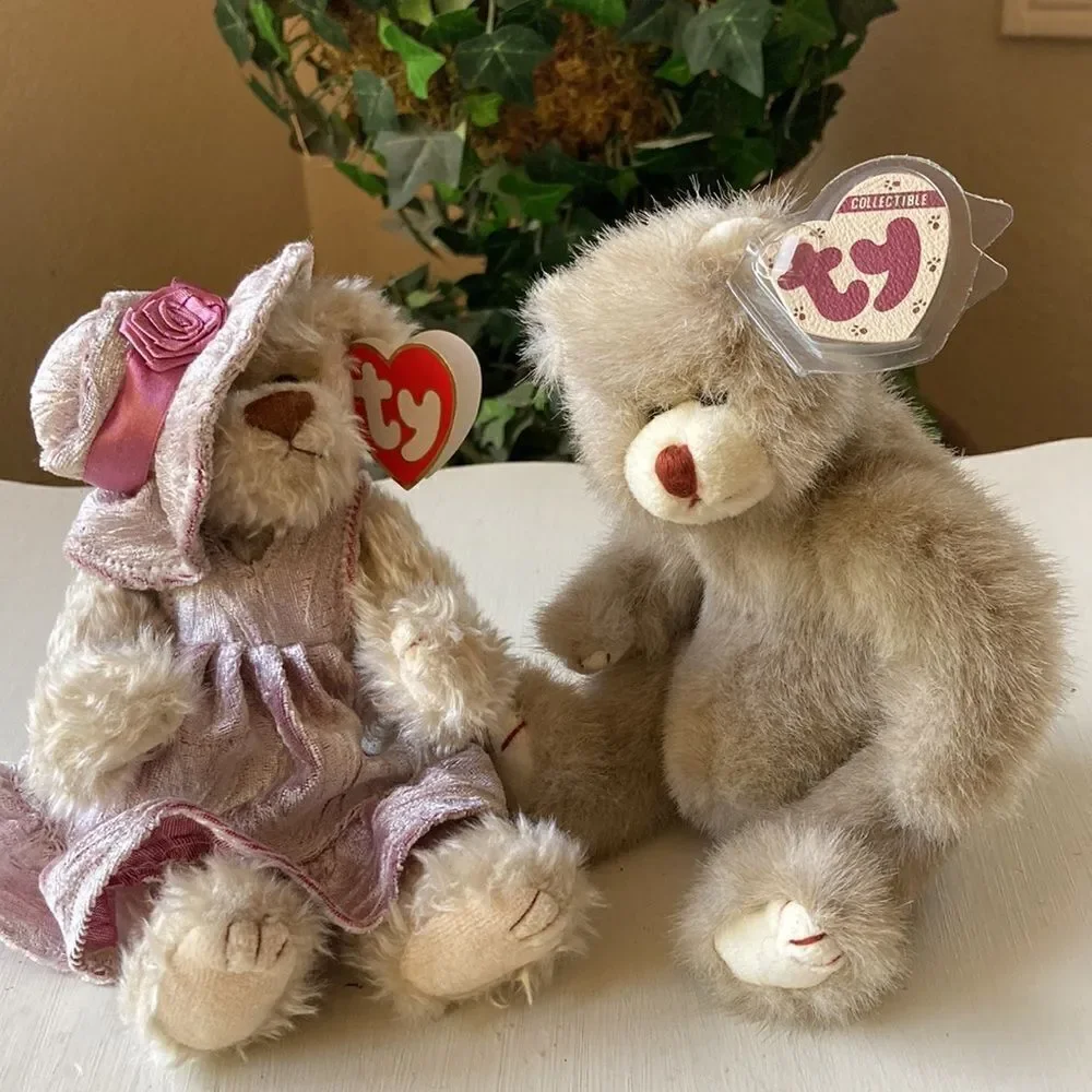Vintage 1993 Ty Attic Treasures Darling Darlene & Dickens Bears Bundle of Two